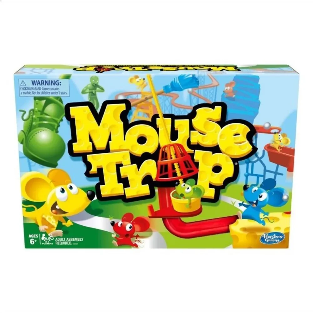 Hasbro Gaming Mouse Trap Board Game, Kids Ages 6  Kids Game Mouse Trap Board